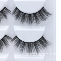 wholesale 5 pairs natural long thick false eyelashes, 3D fake mink eyelashes
